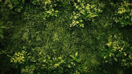 natural green grass field background with soft sunlight and organic texture for environmental and nature-inspired design projects