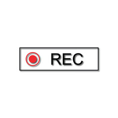 Record Button Icon Vector Illustration for Download