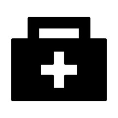 Medical bag icon. Concept of healthcare, first aid, and emergency.