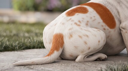 Sleeping dog tail