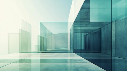 Obraz premium Minimalist abstract architecture UHD wallpaper