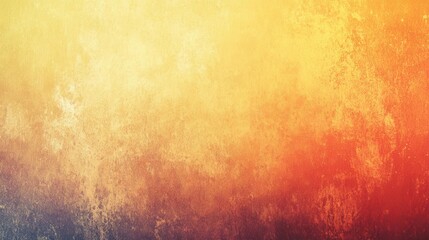smooth color gradient background with yellow orange grainy noise texture and copy space for modern design applications
