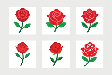 Beautiful rose icon vector illustration.