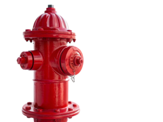 Classic Red Fire Hydrant Urban Safety, Water Supply, Firefighting Equipment