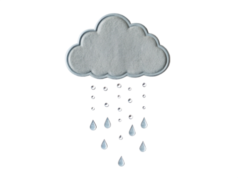 Cloud Rain Design Abstract Art Decor Mobile Hanging Ornament