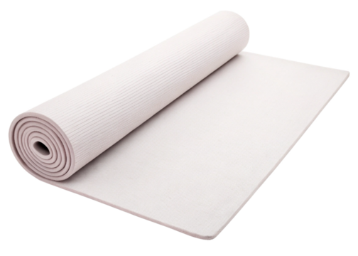 Thick Exercise Yoga Mat Lightweight, Portable, White, NonSlip, Fitness