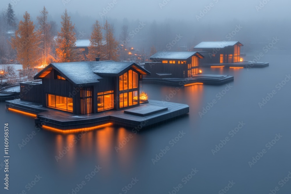 Poster a dreamy landscape where floating islands are connected by shimmering bridges of light and creativit