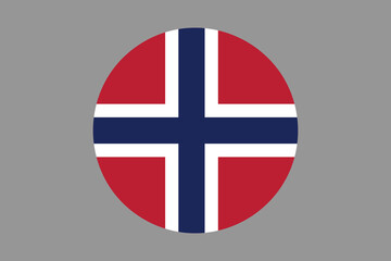 Obraz premium Norway flag sign, Norway flag vector graphic, Norway country flag is a symbol of freedom, National Norway flag, vector illustration 