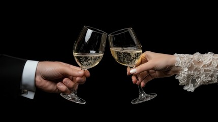 Elegant Toast in Cinematic Style