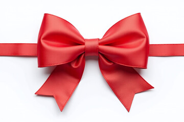 Naklejka premium red watercolor bow perfect addition festive events celebrations holiday