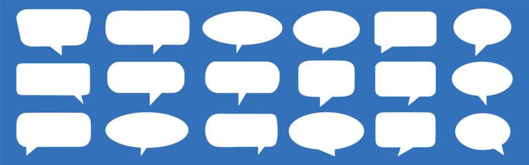 Speech bubble comic buttons for web design.  Speech bubble collection. Set of speech bubble. Speech bubble comic signs.