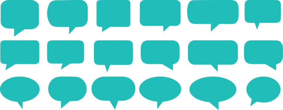 Speech bubble collection. Set of speech bubble. Speech bubble comic sign. Speech bubbles isolated on white background.
