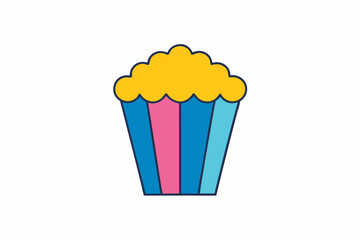 popcorn food vector illustration