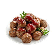 Tasty little pile of flavored peanuts/Sweet peanuts isolated on transparent background