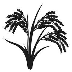 Rice tree silhouette
