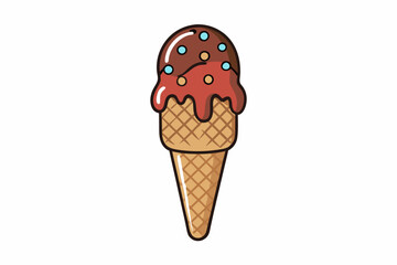 ice cream food  vector illustration