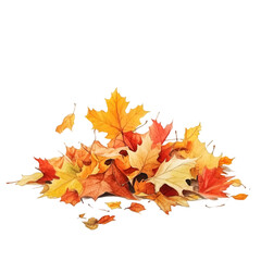 Artificial Maple Leaves Stems isolated on white and transparent background. PNG cutout. artificial maple leaves png, maple leaves transparent background, maple leaf cutout, isolated maple leaves,
