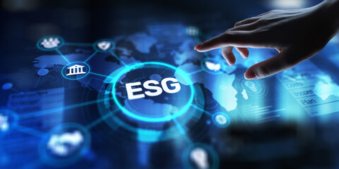 ESG Environmental, Social, and Governance Standards for Sustainable Business Practices, projection...