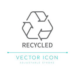 Recycled Line Icon