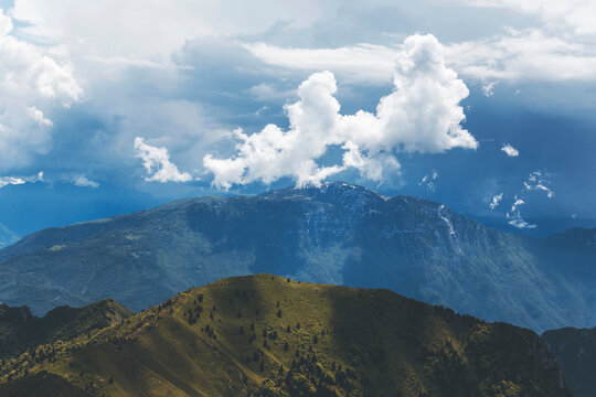 clouds over the mountains - Powered by Adobe