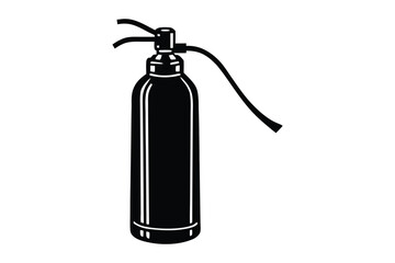 Fire Extinguisher vector art silhouette.eps