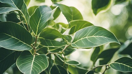 A series of overlapping images featuring a ficus plant