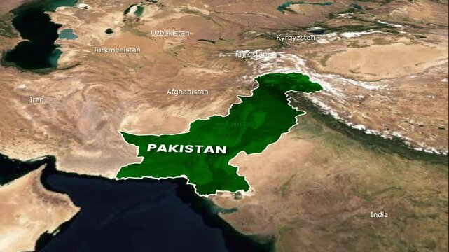 Animated Map of Pakistan
