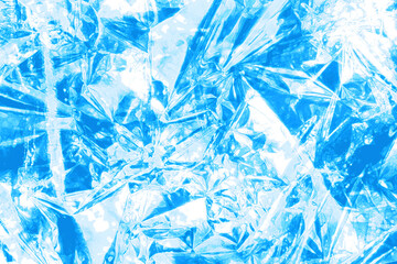 Sparkling Ice Blue Background with Cool and Transparent Texture（氷のような涼しげで透明感のある水色のキラキラ背景）