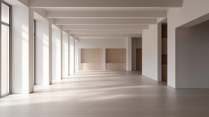 Contemporary house interiors are minimalist and innovative. Spacious, modern interior with natural light and minimalistic design.