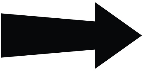 Fototapeta premium Long straight arrow icon vector