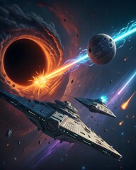 Abandoned in the Void: A Haunting Sci-Fi Poster