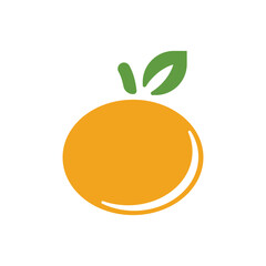 Orange Fruit Logo Template Icon