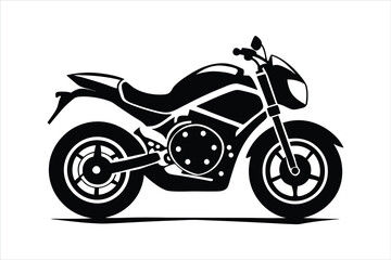 Obraz premium motorcycle silhouettes illustration isolated on white background