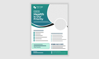 Professional Medical Flyer Design | Healthcare Marketing Templates for Clinics, Hospitals, and Wellness Centers | Editable and High-Quality Designs on Adobe Stock.