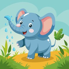 cute baby elephant