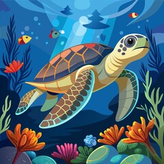 sea turtle and sea