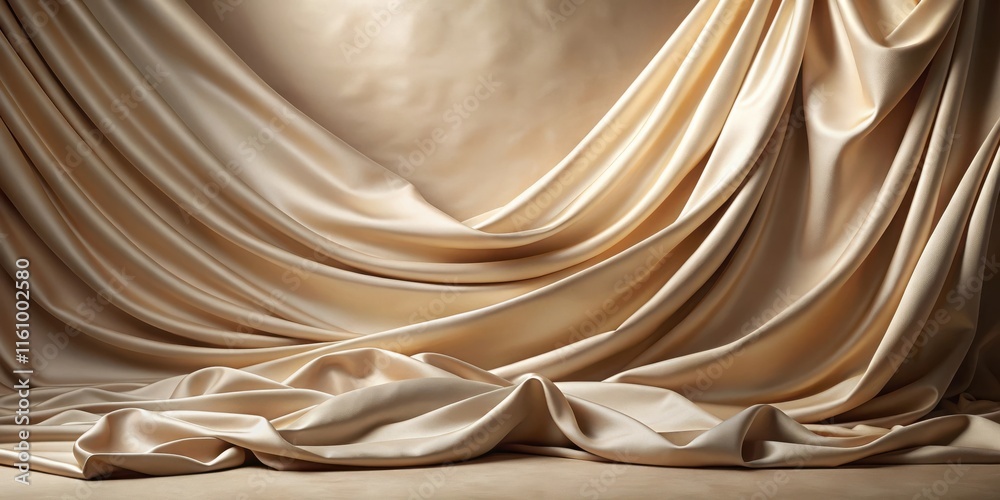 Poster a draped canvas of luxurious satin, offering a sophisticated and elegant backdrop for photography an