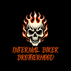 Vector Illustration of Skulls and Hand Bones with Hand Drawing Style Available for Tshirt Design