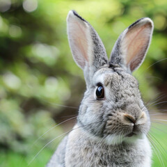 Fototapeta premium rabbit in grass field