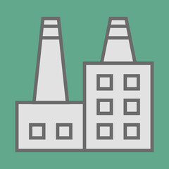 Manufacturing Plant icon design