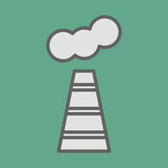 Factory Chimney icon design