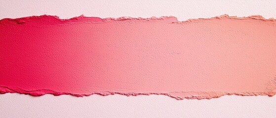 A vibrant gradient of torn paper showcasing a blend of pink hues.