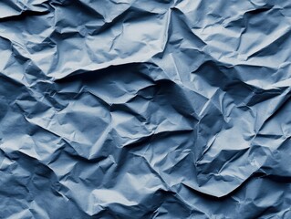 Fototapeta premium Crumpled dark gray paper texture abstract background high-contrast content artistic environment close-up view