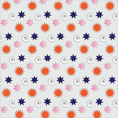 seamless pattern with daisies
