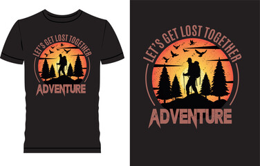Adventure t shirt design 
