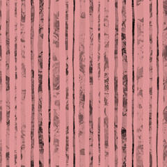 Striped watercolor seamless pattern, abstract vertical stripes isolated on white background, print texture.