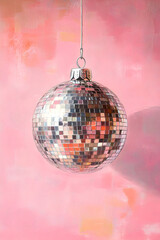 Disco ball reflections a vibrant decorative element for celebration themes