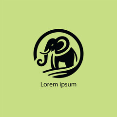 Obraz premium Wild African Elephant Silhouette