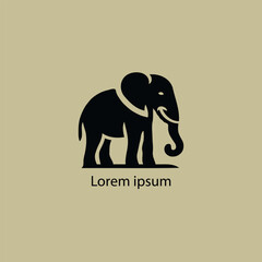 Obraz premium Wild African Elephant Silhouette