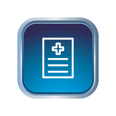 Obraz premium Medical Report icon template